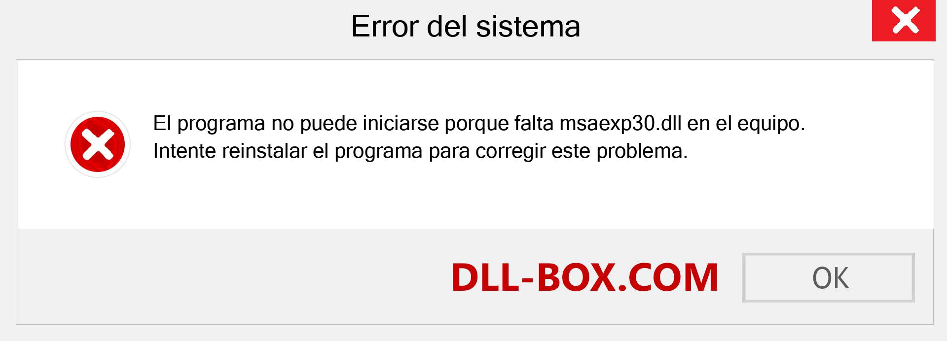 ¿Falta el archivo msaexp30.dll ?. Descargar para Windows 7, 8, 10 - Corregir msaexp30 dll Missing Error en Windows, fotos, imágenes